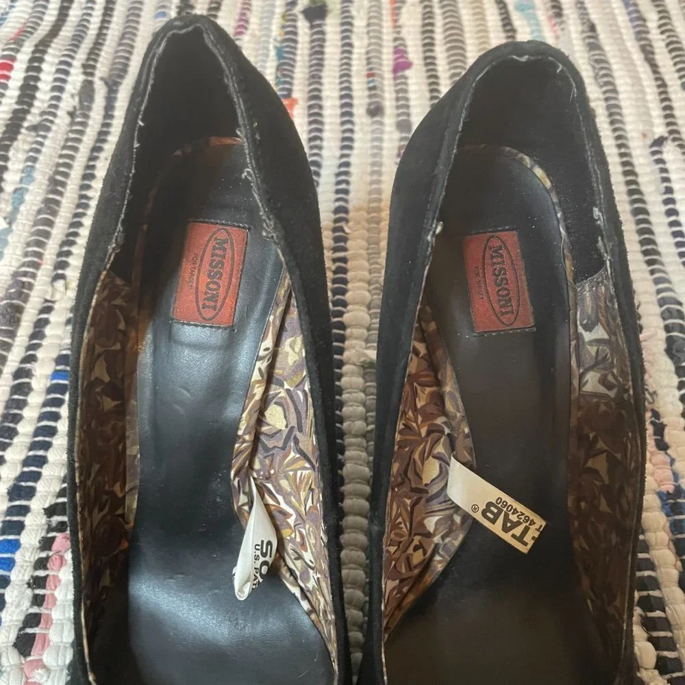 Missoni For Target Suede Chevron Pumps in Black - Picture 8 of 10